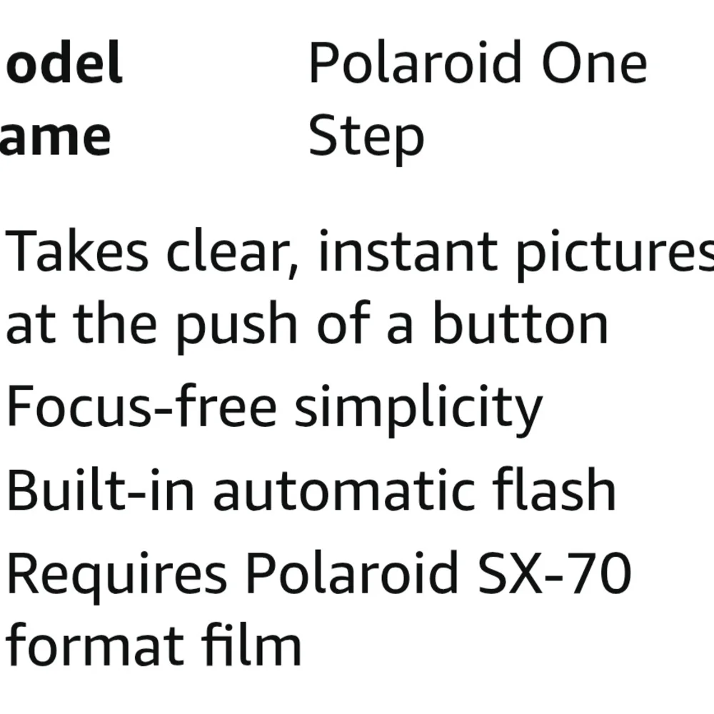 Polaroid OneStep Land Camera - White with Rainbow Accent SX-70 Film Not Included